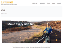 Tablet Screenshot of electricbikes.com