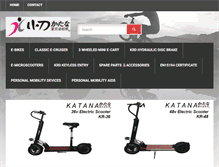 Tablet Screenshot of electricbikes.sg